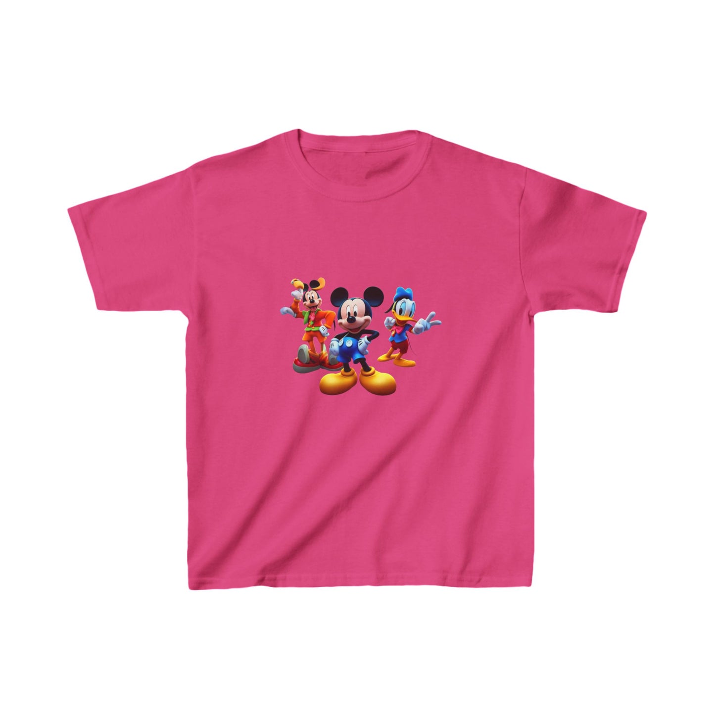 Kids Heavy Cotton™ Tee, mickey mouse printed tshirt, cartoon shirt, birthday gift for childeren, disney characters