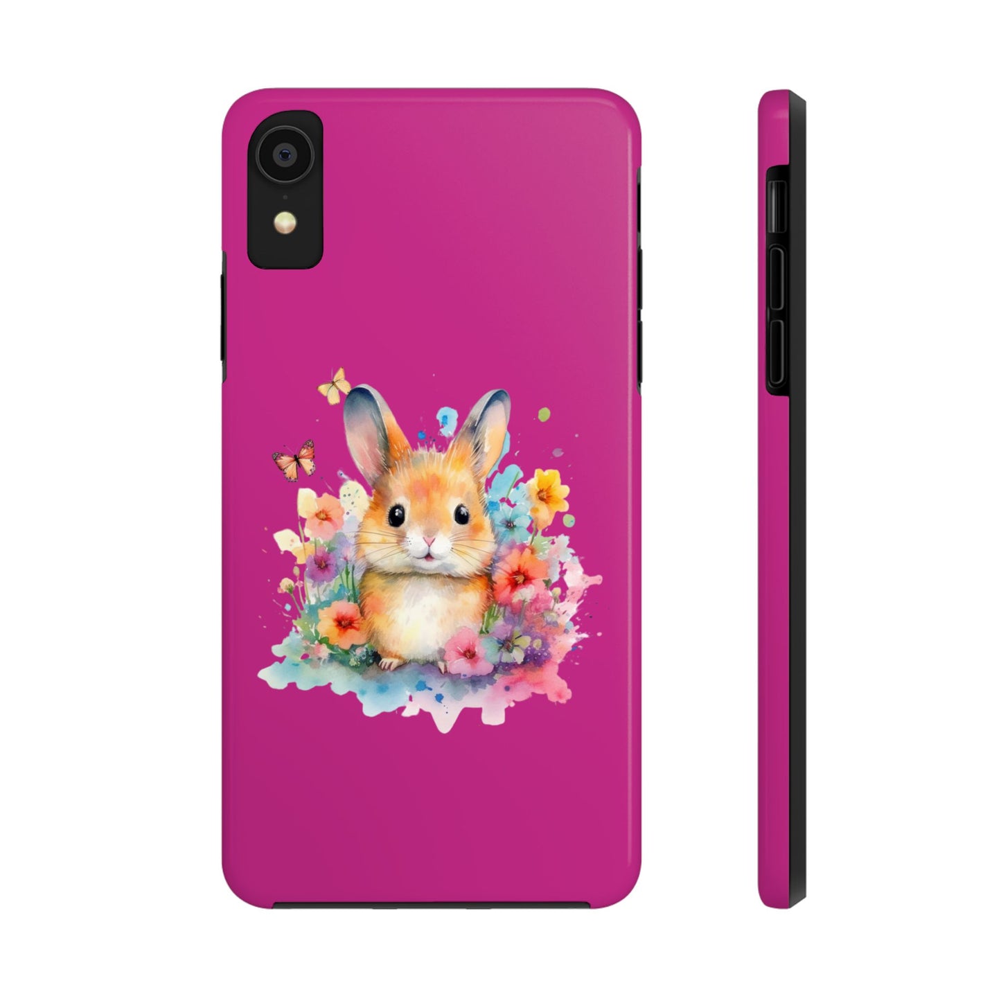 Pink Tough Phone Cases Rabbit Design