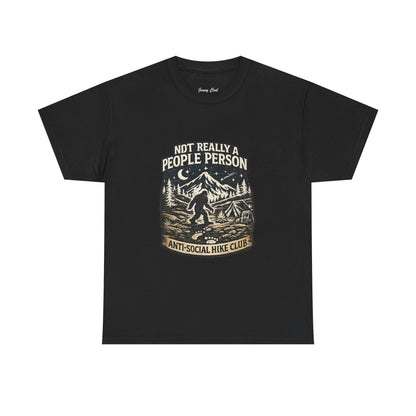 Men’s Funny Hiking T Shirt – Not Really a People Person Anti Social Hike Club Tee