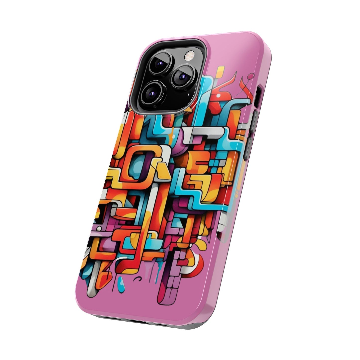 Pink Tough Phone Cases - Graffiti Design