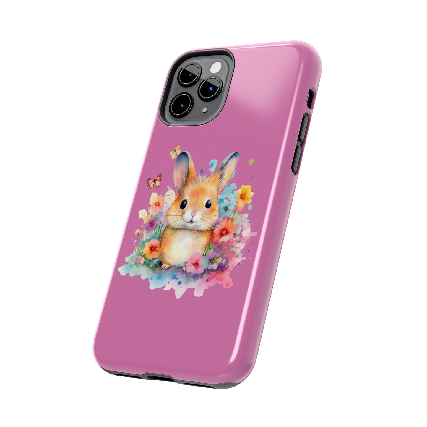 Like Pink Tough Phone Cases Rabbit Design