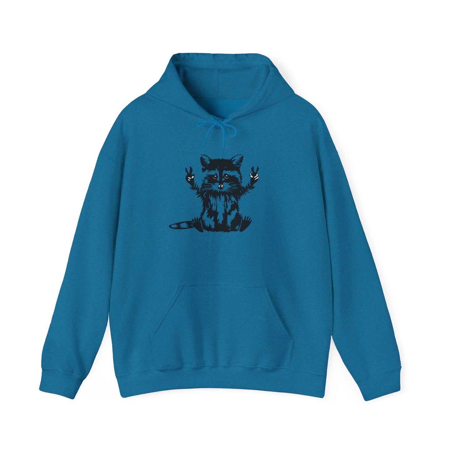 Women's Yellow Raccoon Graphic Hoodie – Soft Cotton Blend Pullover Sweatshirt