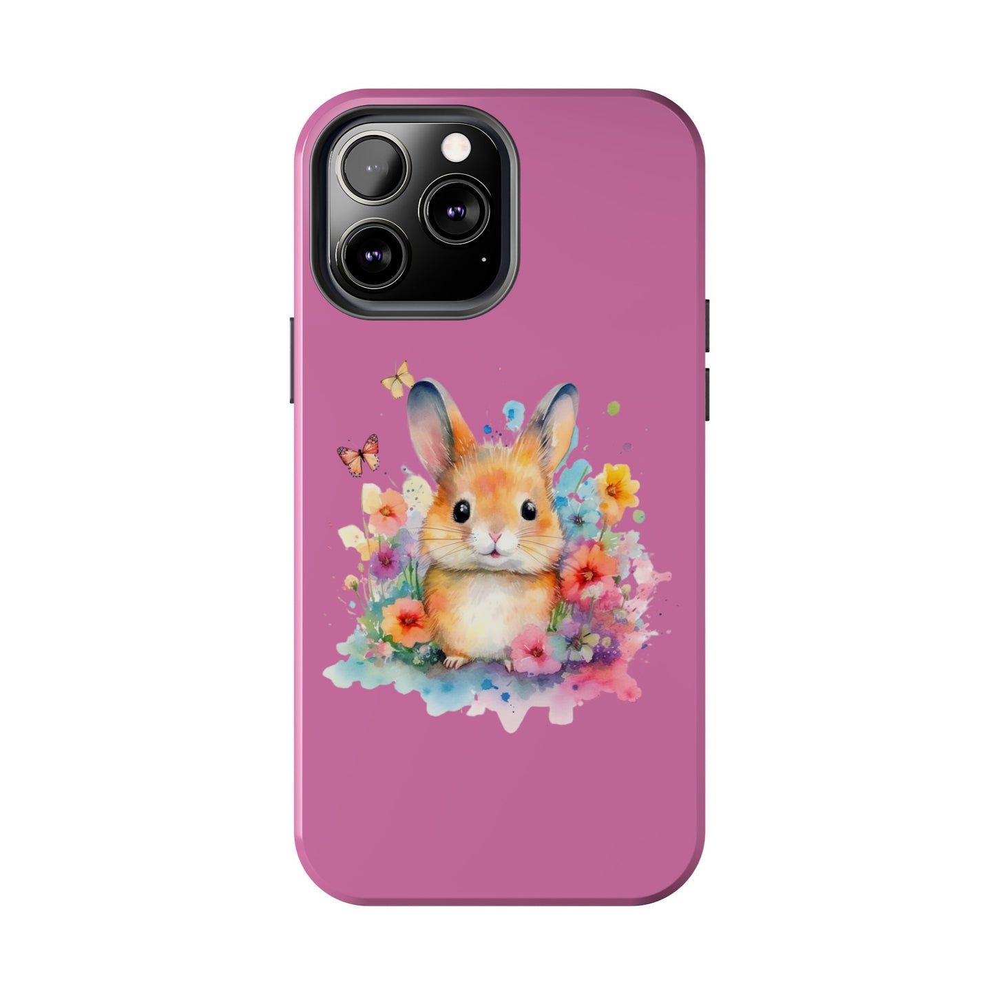 Like Pink Tough Phone Cases Rabbit Design