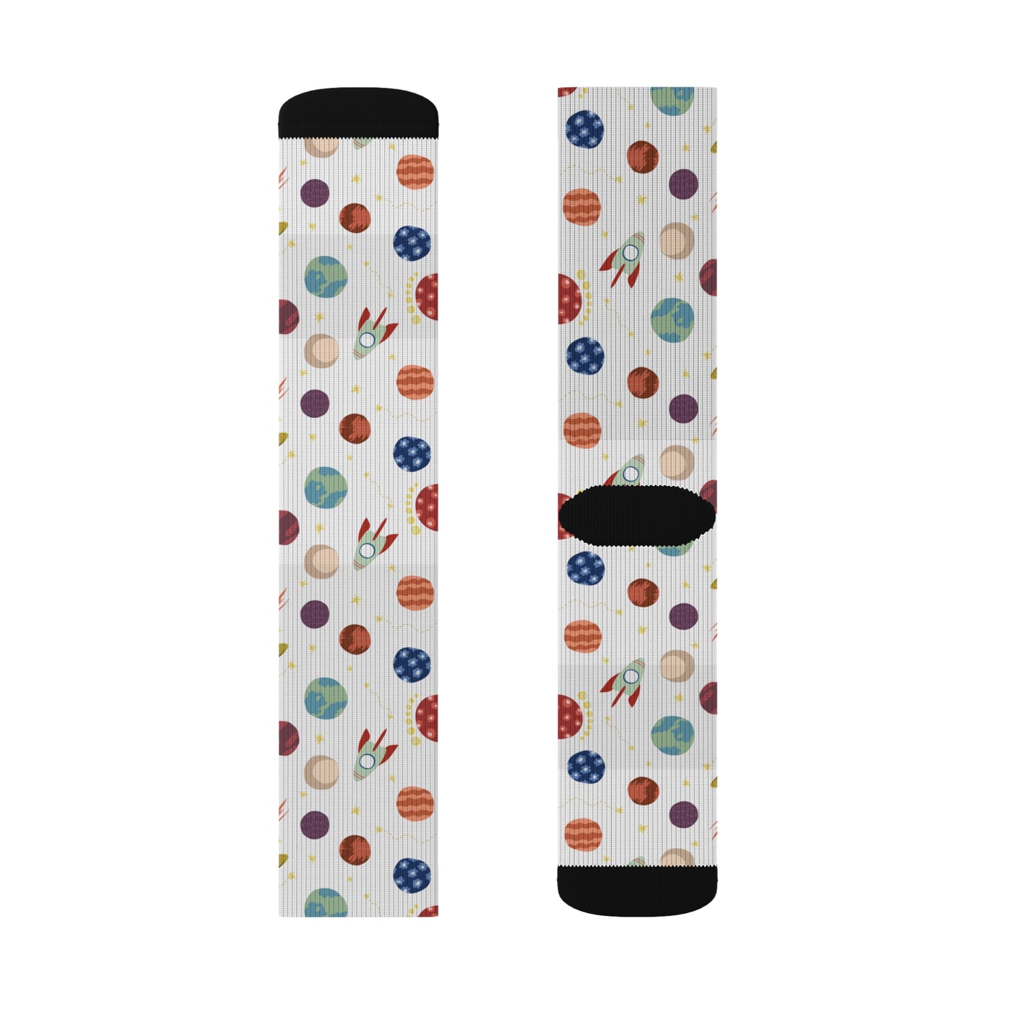 Planet pattern Socks - Sublimation