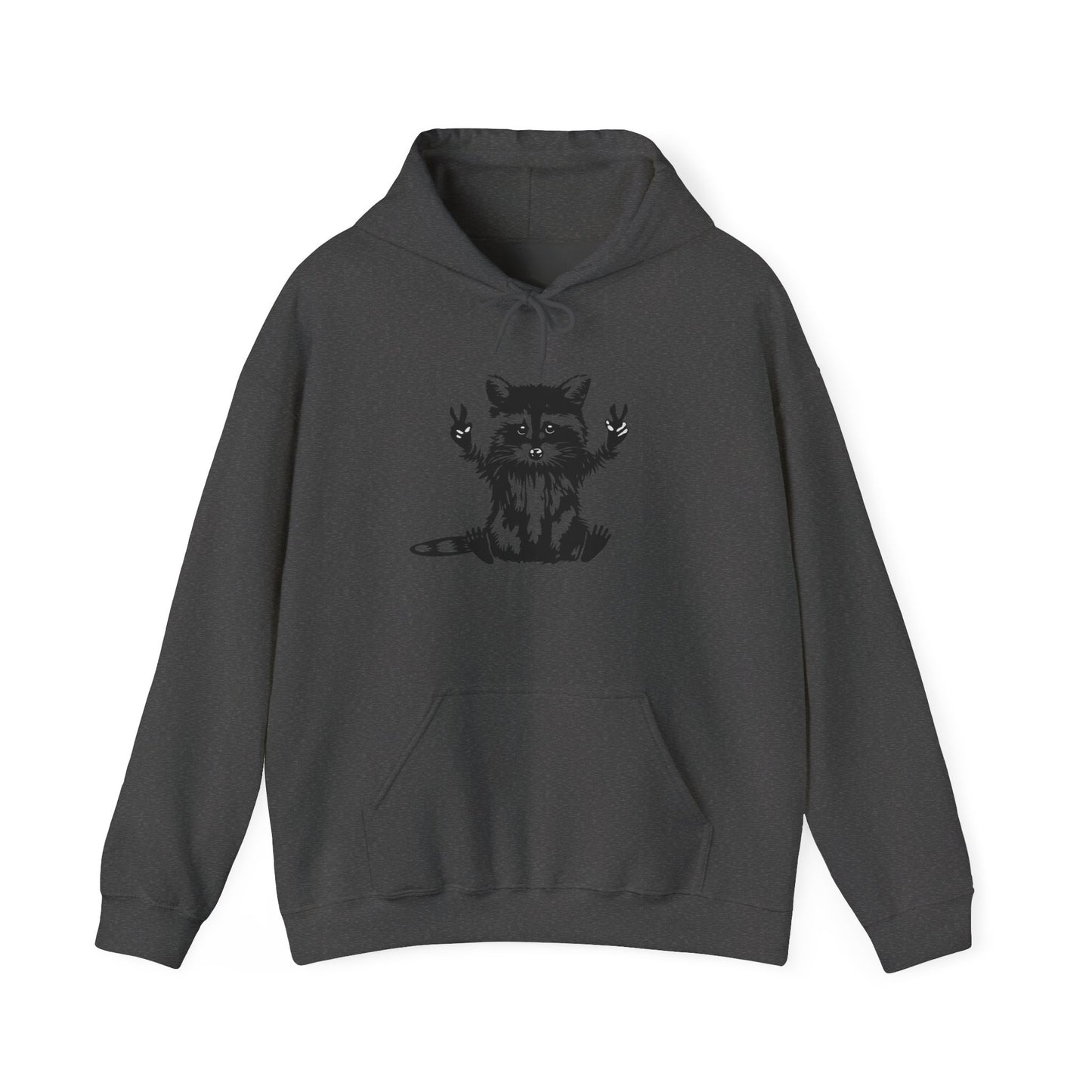 Women's Yellow Raccoon Graphic Hoodie – Soft Cotton Blend Pullover Sweatshirt