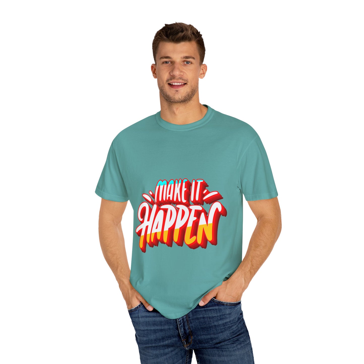 Believe in Yourself Unisex Garment-Dyed T-Shirt - Motivational Apparel for Everyday Wear