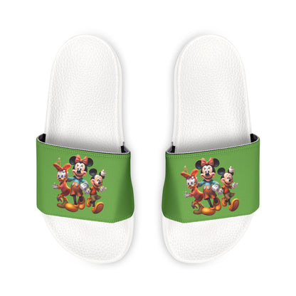 Women's PU Slide Sandals with Disney Characters