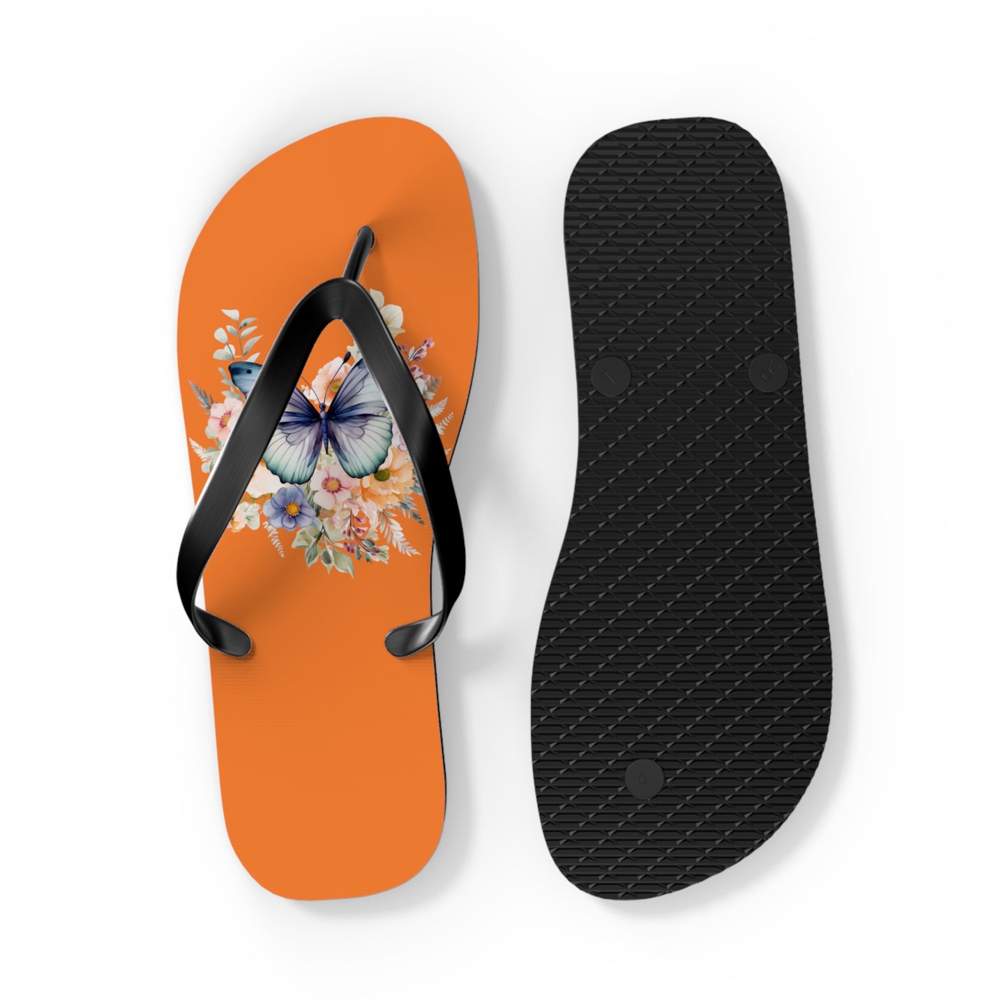 Crusta Flip Flops with Butterfly Design