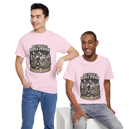 Men’s Funny Hiking T Shirt – Not Really a People Person Anti Social Hike Club Tee