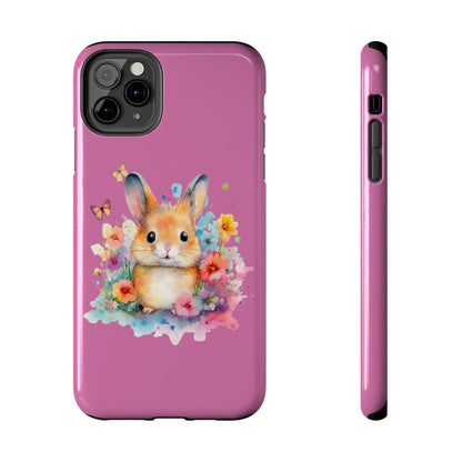 Like Pink Tough Phone Cases Rabbit Design