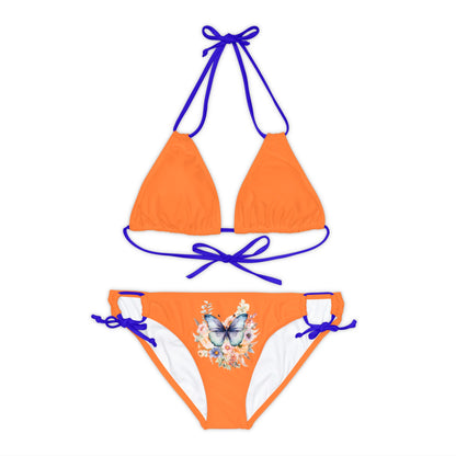 Crusta Strappy Bikini Set (AOP) with Butterfly design