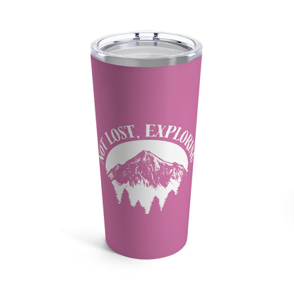 Pink Camping Tumbler 20oz