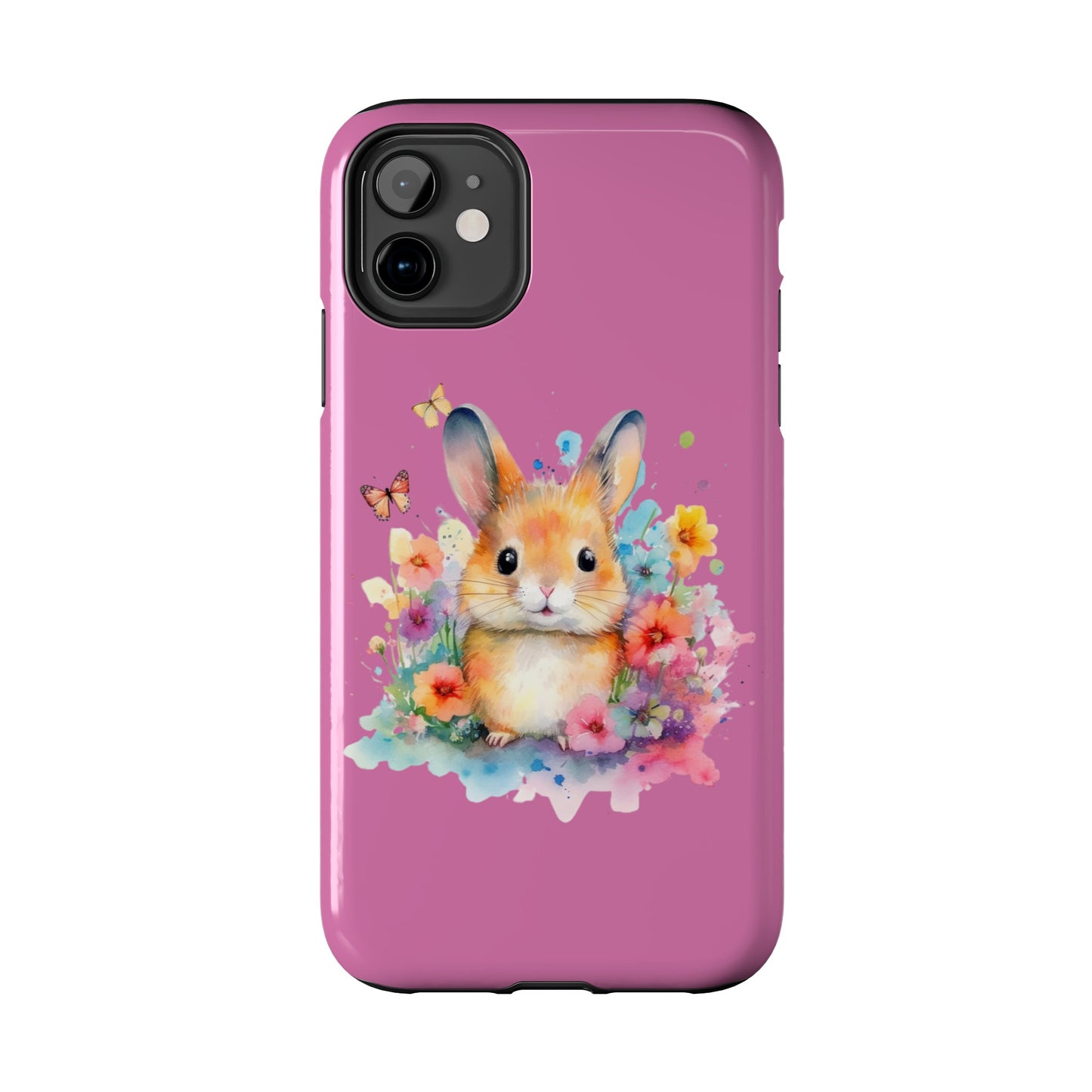 Like Pink Tough Phone Cases Rabbit Design