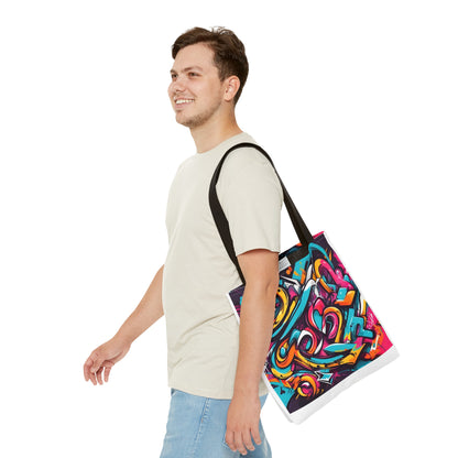 Tote Bag with Graffiti design