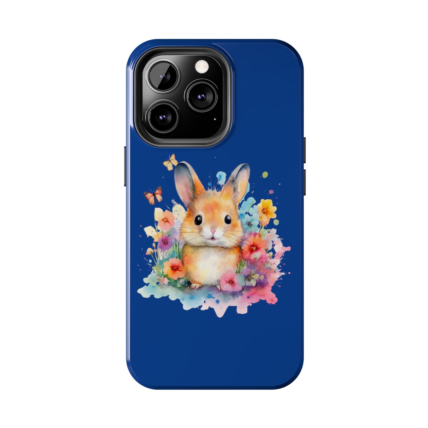 Dark Blue Tough Phone Cases Rabbit Design