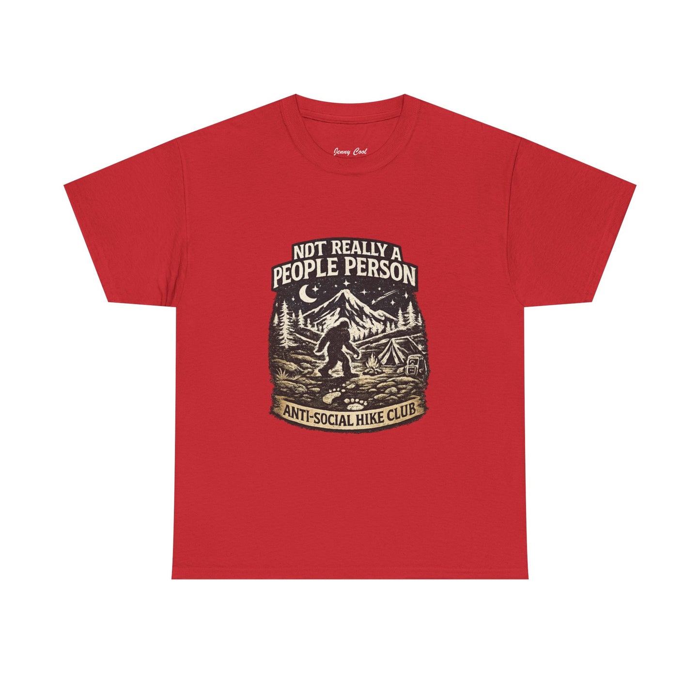 Men’s Funny Hiking T Shirt – Not Really a People Person Anti Social Hike Club Tee