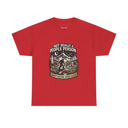 Men’s Funny Hiking T Shirt – Not Really a People Person Anti Social Hike Club Tee
