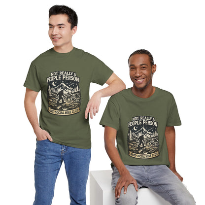 Men’s Funny Hiking T Shirt – Not Really a People Person Anti Social Hike Club Tee