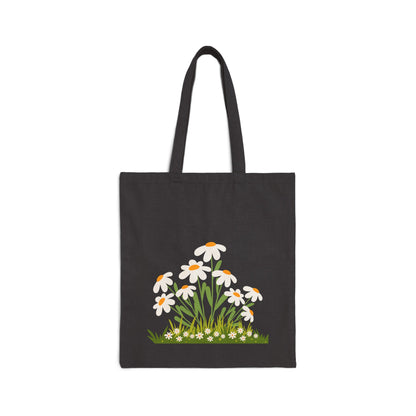 Cotton Canvas Tote Bag Daisy