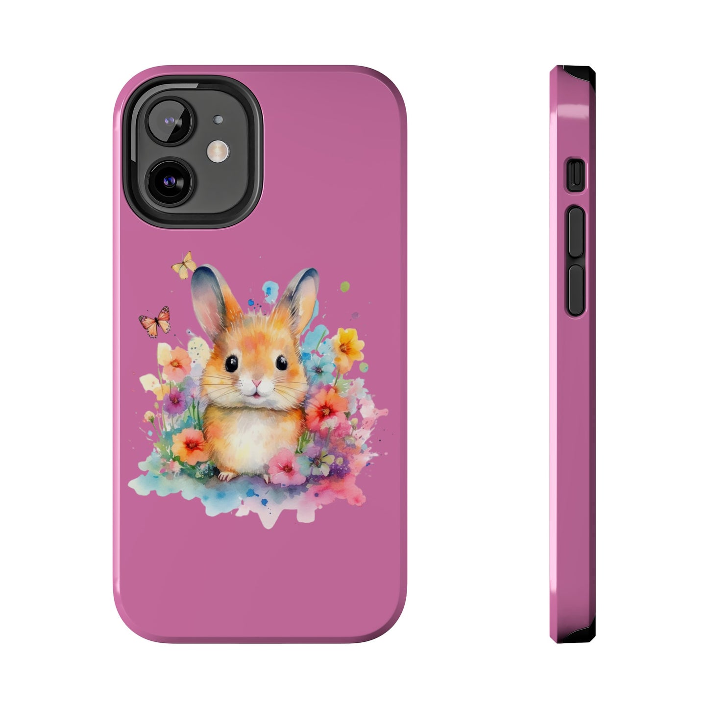 Like Pink Tough Phone Cases Rabbit Design