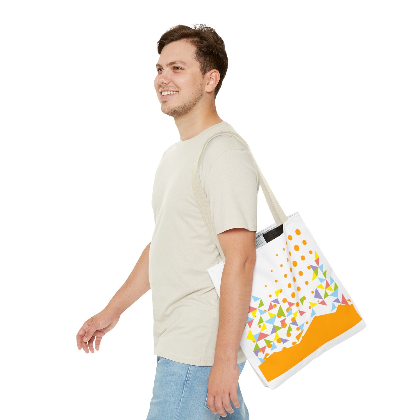 Tote Bag Geometric Design