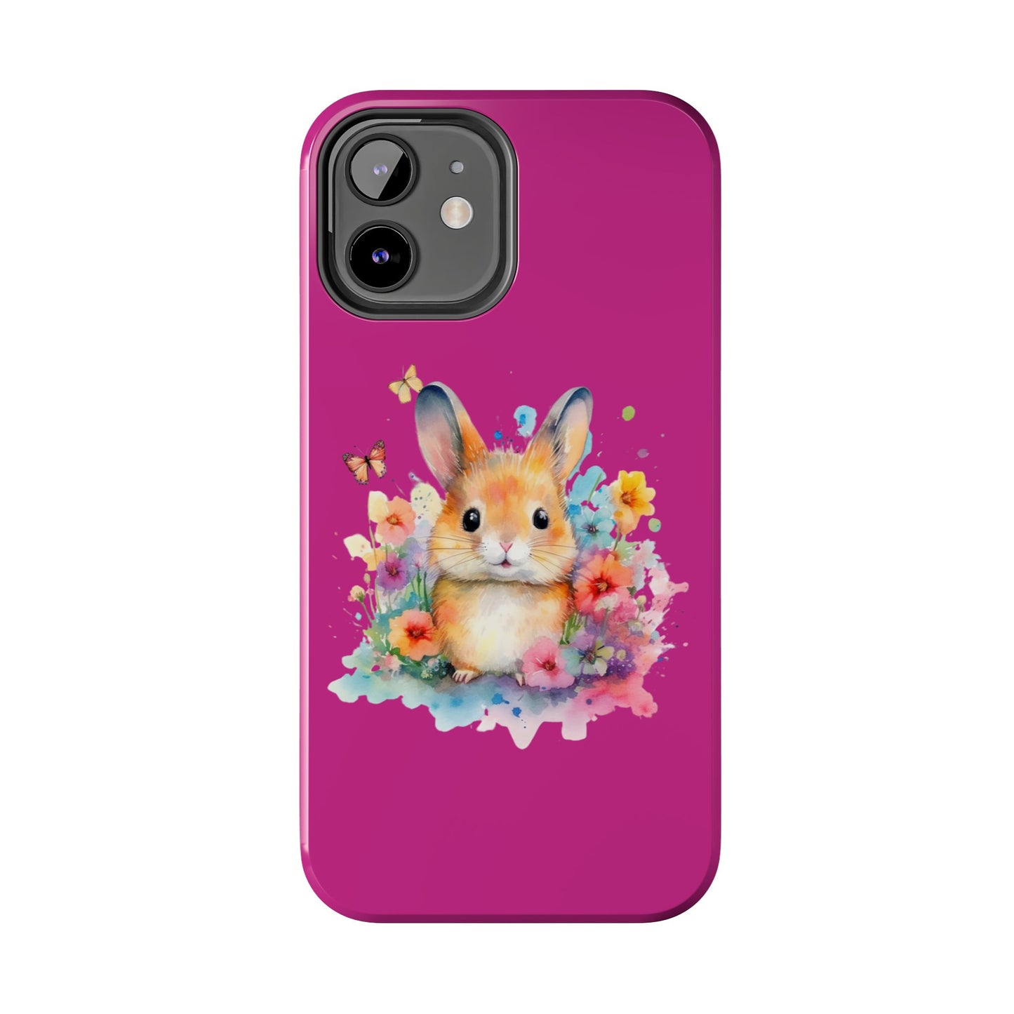 Pink Tough Phone Cases Rabbit Design