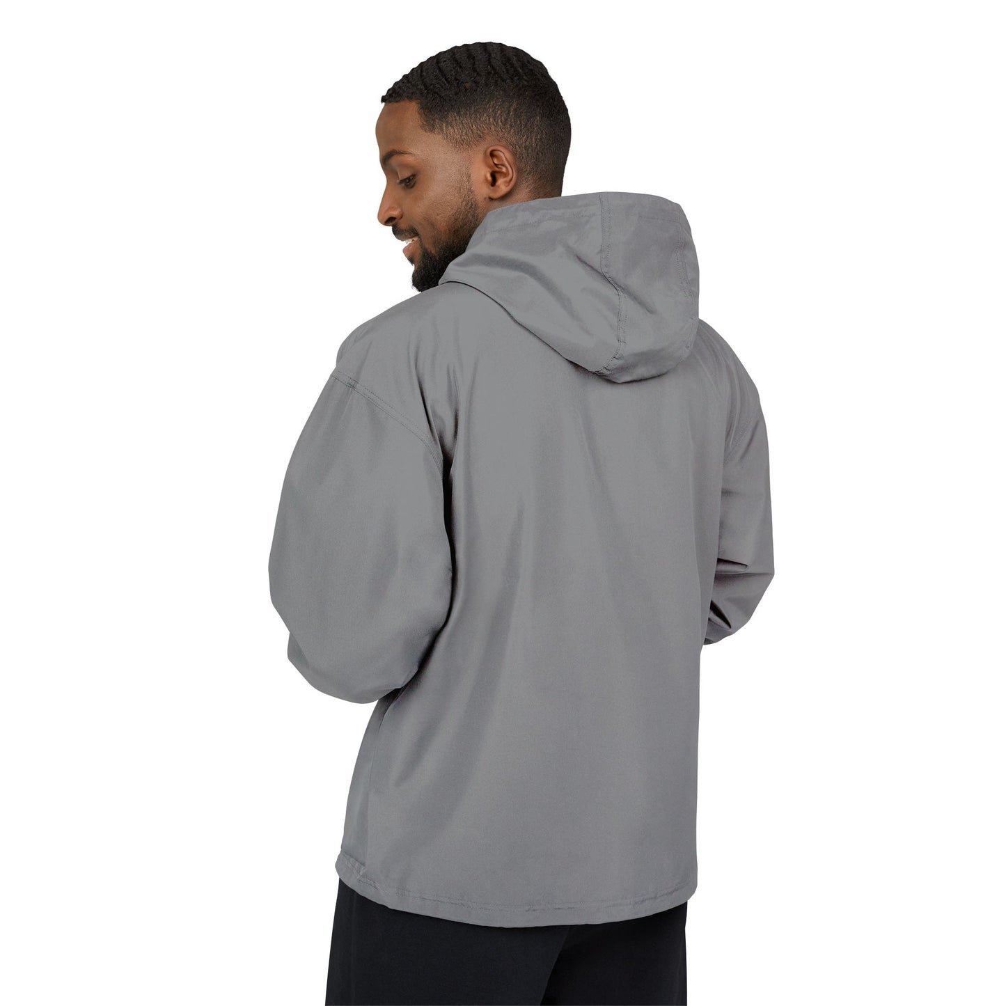 Champion Packable Anorak Jacket – Water-Resistant Lightweight Windbreaker with JC Digital Print (Unisex)
