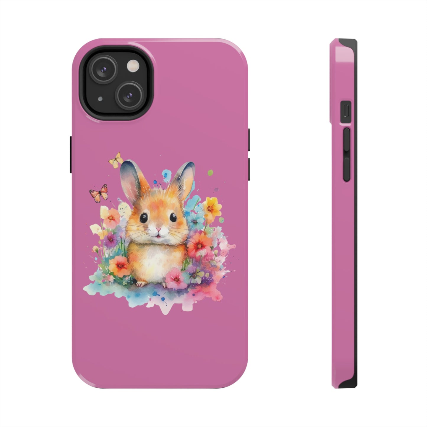 Like Pink Tough Phone Cases Rabbit Design