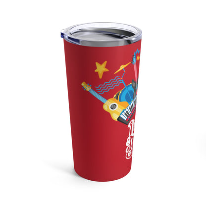 Red Tumbler for Music Lovers 20oz