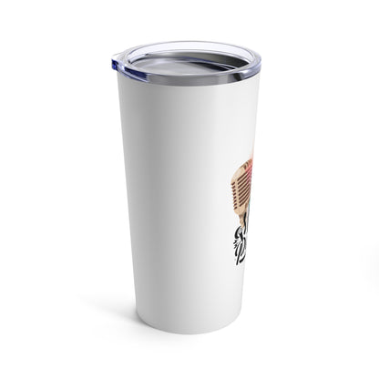 White Camping Tumbler 20oz