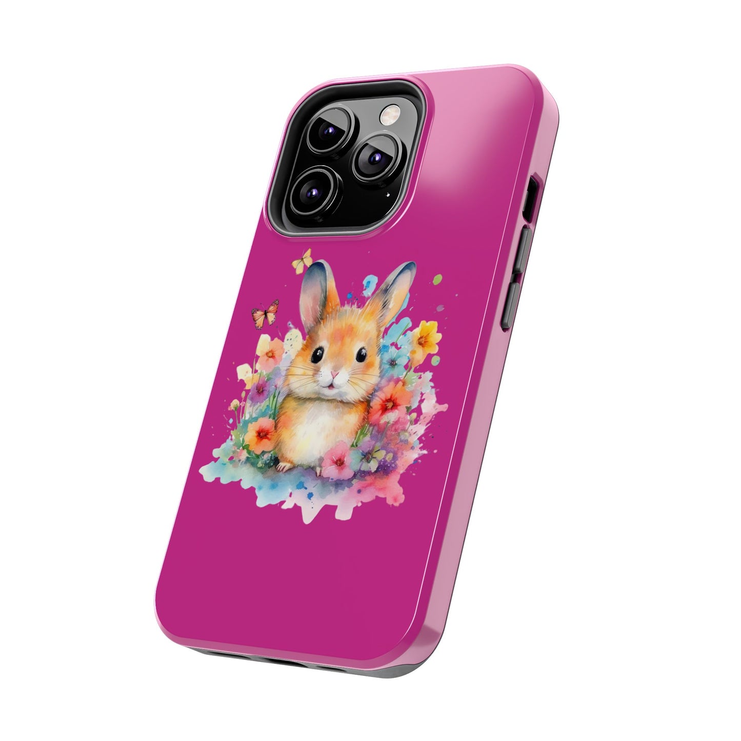 Pink Tough Phone Cases Rabbit Design