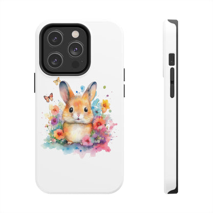 White Tough Phone Cases Rabbit Design