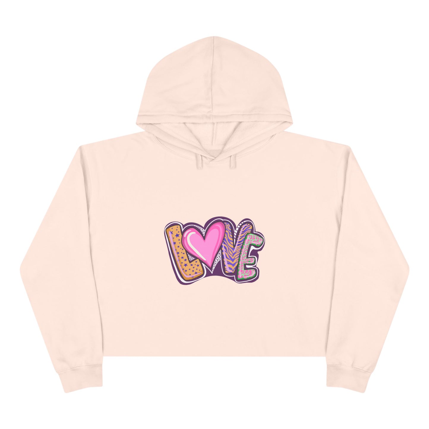 Crop Hoodie Love - Show your Love with Hoodies