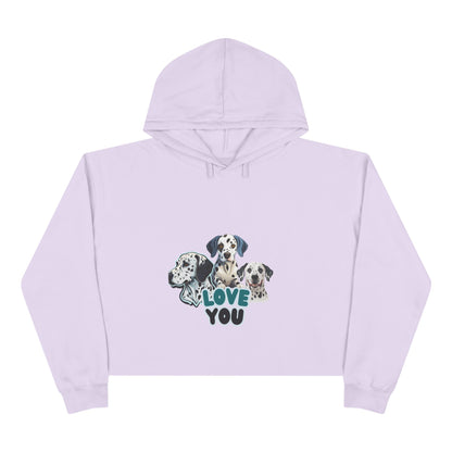 Dog Lover Crop Hoodie - Valentines Day Gift for her