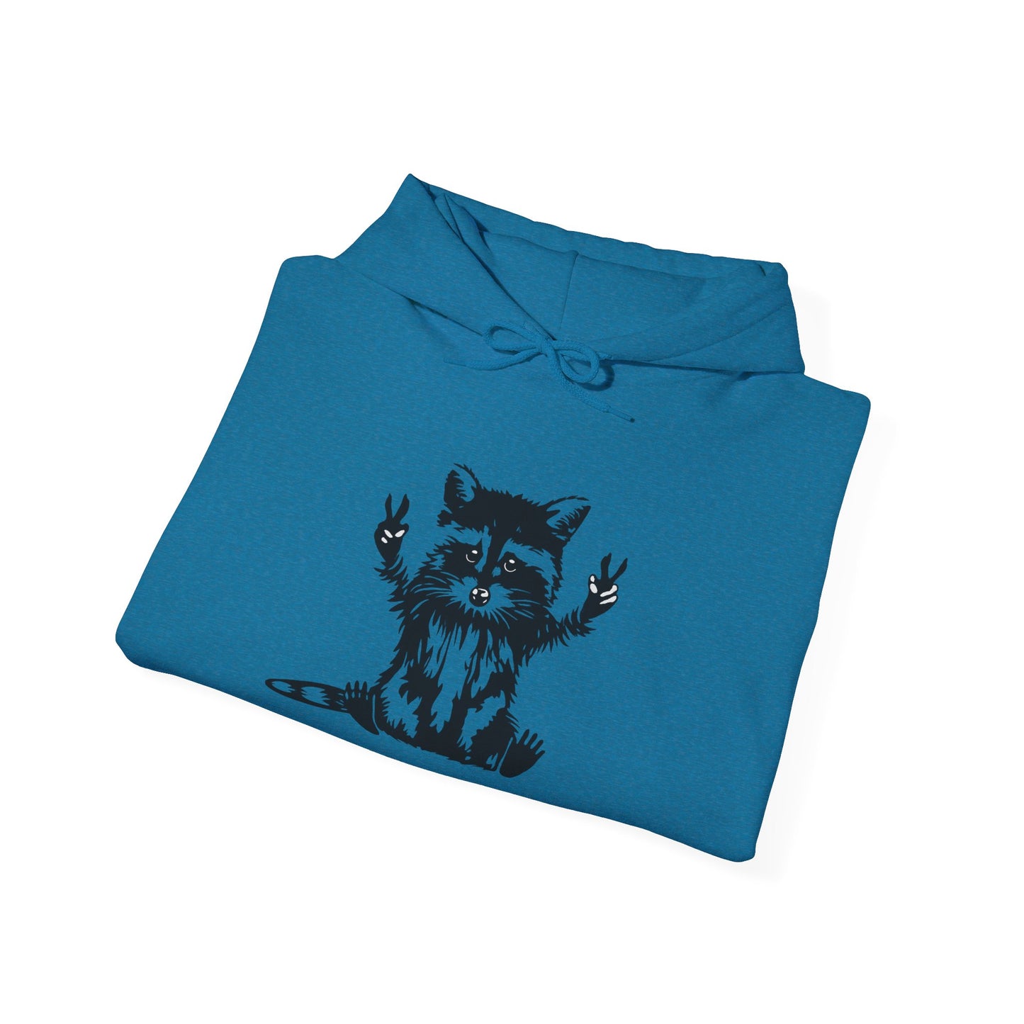 Women's Yellow Raccoon Graphic Hoodie – Soft Cotton Blend Pullover Sweatshirt