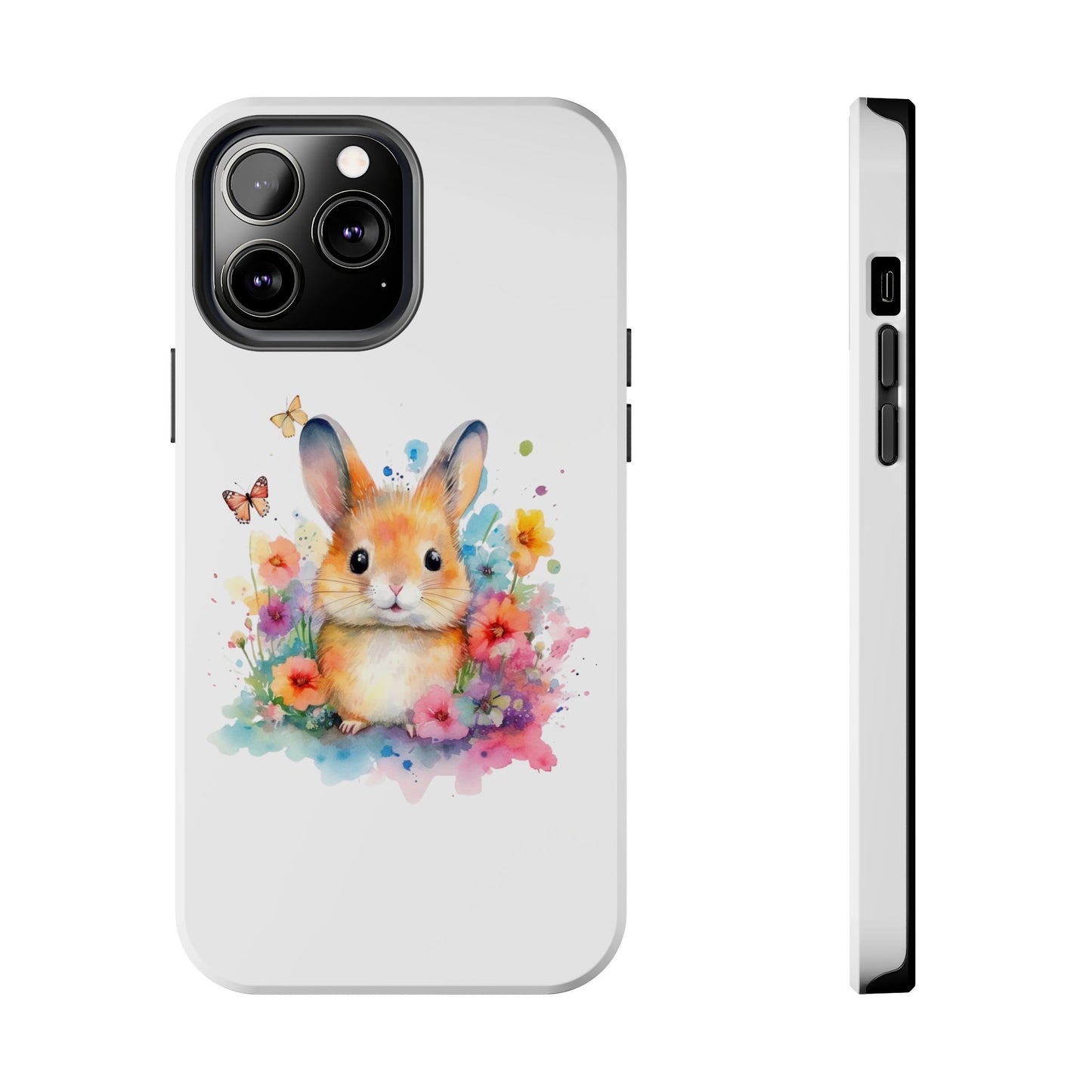 White Tough Phone Cases Rabbit Design