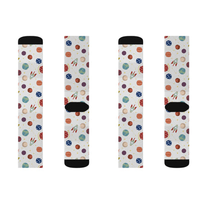 Planet pattern Socks - Sublimation