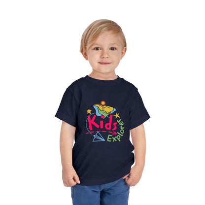 Kids Explore Toddler Tee — Colorful Adventure Graphic T-Shirt for Curious Little Explorers