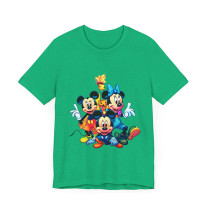 Disney Print tshirt, Mickey Mouse, t-shirt for kids, teen sleeveless, adult shirt, colorful summer apparel, men women clothe, printed