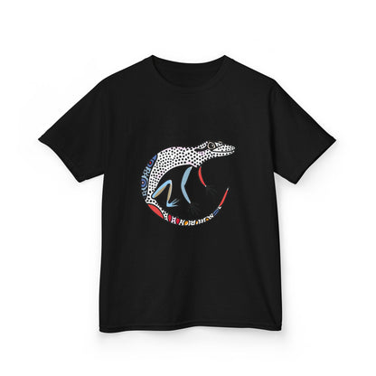 Kids Lizard Graphic Tee — Colorful Patterned Chameleon Shirt