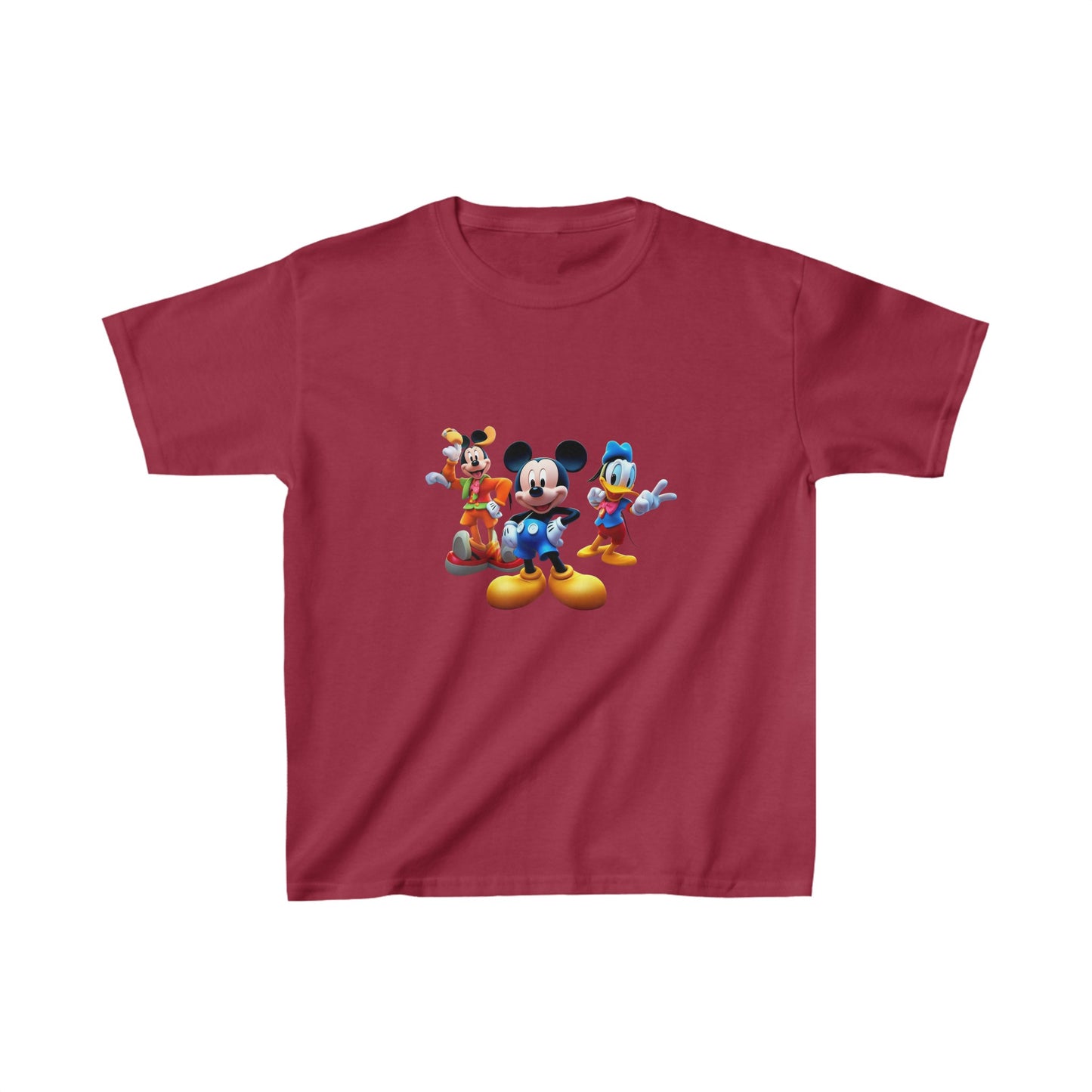 Kids Heavy Cotton™ Tee, mickey mouse printed tshirt, cartoon shirt, birthday gift for childeren, disney characters