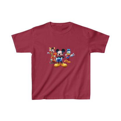 Kids Heavy Cotton™ Tee, mickey mouse printed tshirt, cartoon shirt, birthday gift for childeren, disney characters