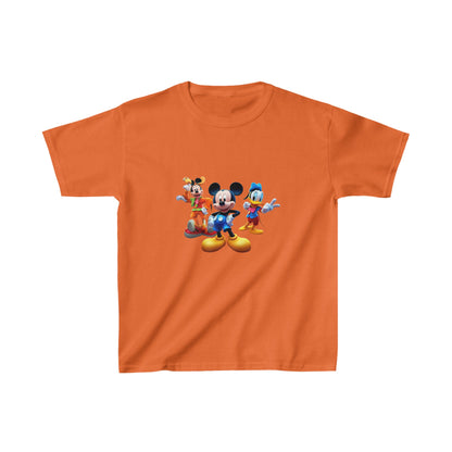 Kids Heavy Cotton™ Tee, mickey mouse printed tshirt, cartoon shirt, birthday gift for childeren, disney characters