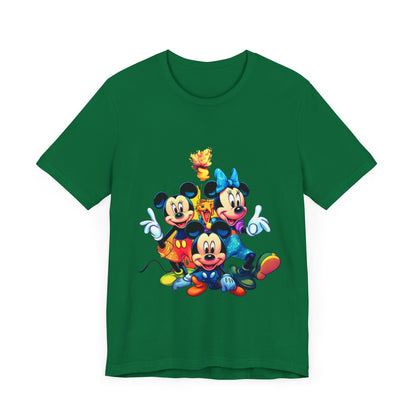 Disney Print tshirt, Mickey Mouse, t-shirt for kids, teen sleeveless, adult shirt, colorful summer apparel, men women clothe, printed