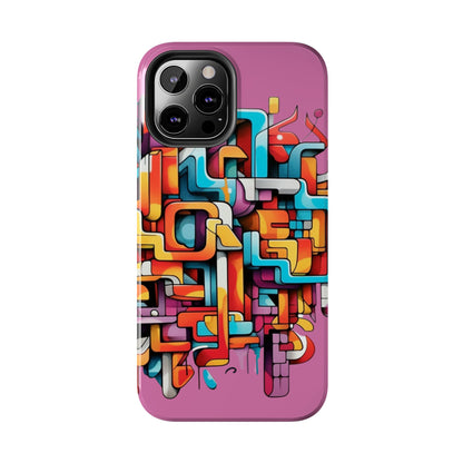 Pink Tough Phone Cases - Graffiti Design