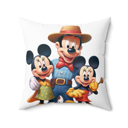 Spun Polyester Square Pillow for Kids