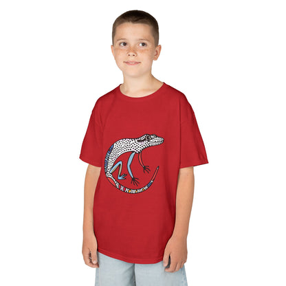 Kids Lizard Graphic Tee — Colorful Patterned Chameleon Shirt