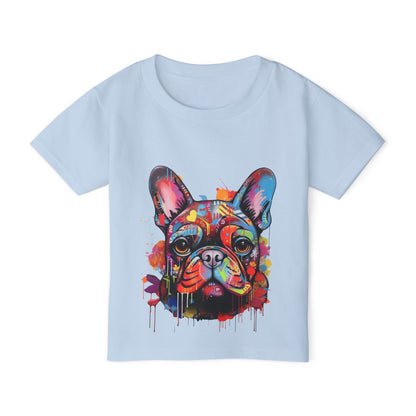 Heavy Cotton™ Toddler T-shirt with Dog Pattern