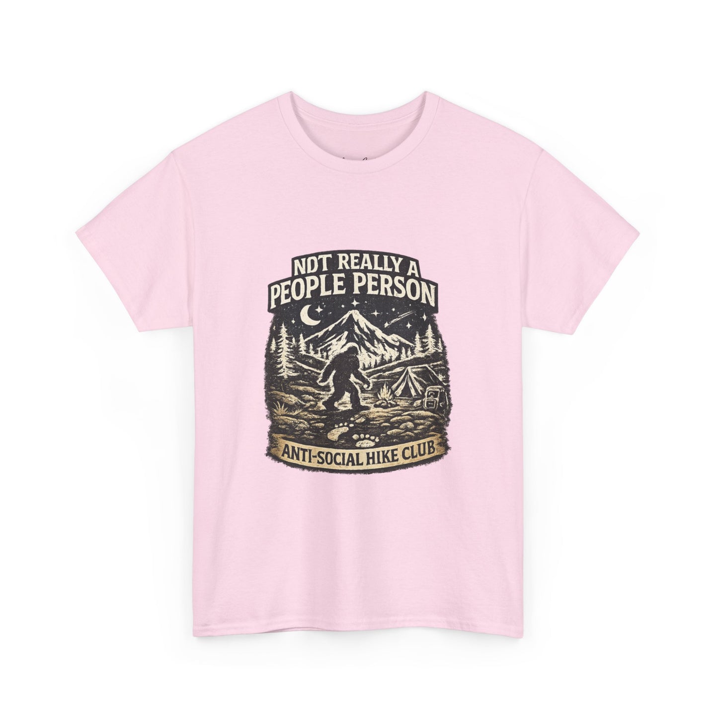 Men’s Funny Hiking T Shirt – Not Really a People Person Anti Social Hike Club Tee