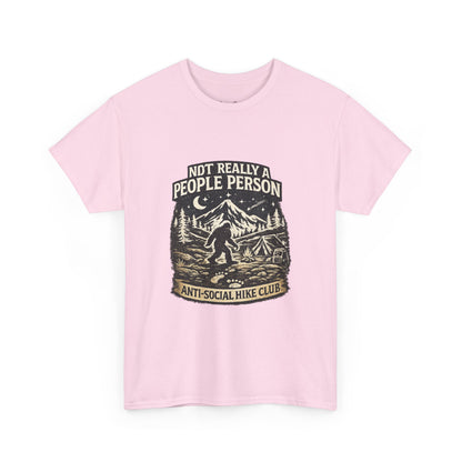 Men’s Funny Hiking T Shirt – Not Really a People Person Anti Social Hike Club Tee
